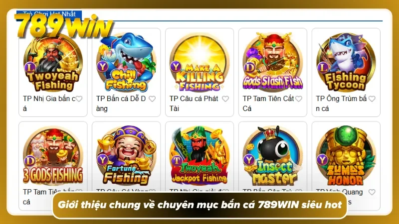 Sảnh bắn cá 789WIN cực chất