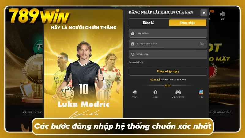 Các bước đăng nhập được hệ thống tối giản hóa 